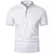 Verão masculino manga curta gola tshirts nova cor sólida casual camisa polo na - loja online