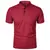 Verão masculino manga curta gola tshirts nova cor sólida casual camisa polo na - Zenith