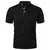 Verão masculino manga curta gola tshirts nova cor sólida casual camisa polo na
