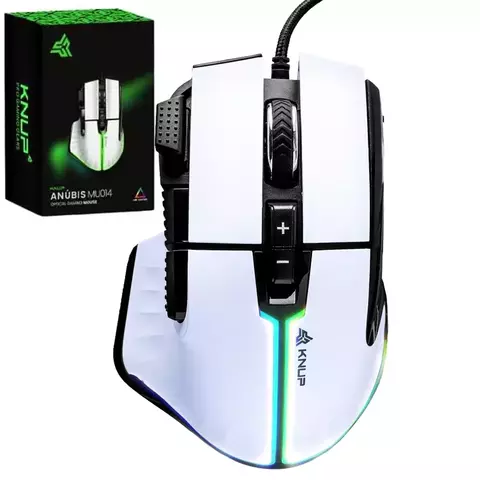 Mouse Gamer com Fio Knup KP-MU014, 7200 DPI, 6 Botões, LED Rainbow