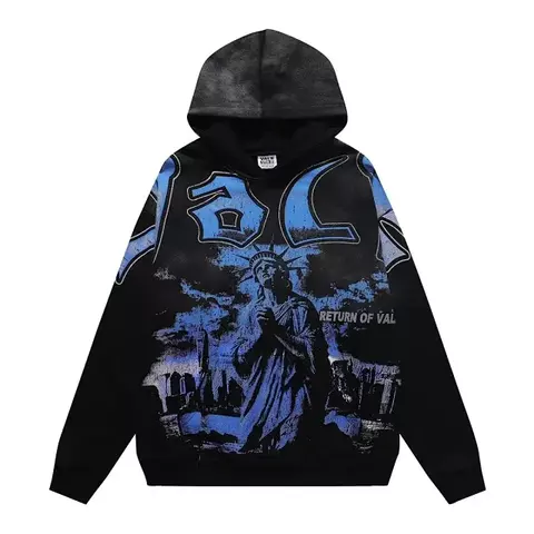 EDIÇÃO Val ley moletom estampa de mascote estilo streetwear