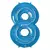 BALÃO AZUL Nº 8 GRUPO FESTA 45CM - comprar online