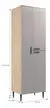 Paneleiro Duplo 3 Portas 65cm Oak/Cinza Urbano - Amália Móveis Sul na internet