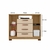 Cômoda Sapateira 4 Gavetas 2 portas Carvalho Off White - VR Móveis