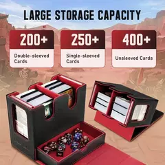 3 em 1 Deck box - Vermilion Cards