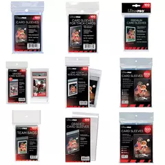 Vários tipo de Sleeves da Ultra Pro