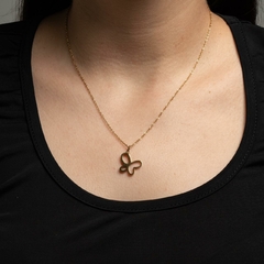 Cadena Mariposa - Oro laminado 18kilates