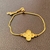 Pulseira Flor de Quatro Pétalas – Banho de Ouro 18k