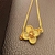 Pulseira Flor de Quatro Pétalas – Banho de Ouro 18k - comprar online