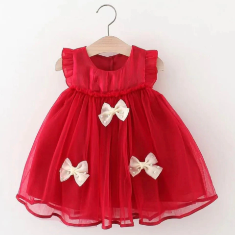 Vestido de fiesta lazos