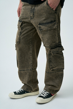 ND PANTALON DENIM CARGO AURELIE Washed Oxid en internet