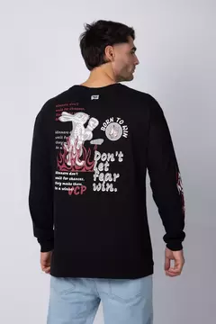 VCP Remera Manga Larga Fear Negra - comprar online