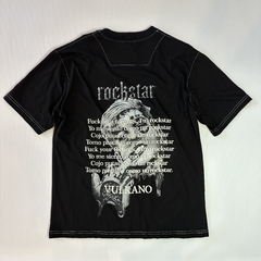 Remera Negra Oversize Rockstar Duki en internet