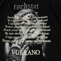 Remera Negra Oversize Rockstar Duki - Harakiri