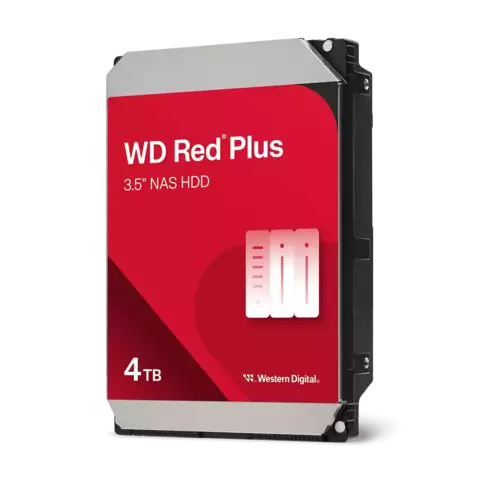 HDD 4tb Western Digital Wd Red Plus Nas Sata 6gb/s Wd40efpx Cor Vermelho - comprar online