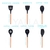 Jogo 12 Peças Utensílios Silicone Colher Espátula Preto - Loja Rock
