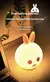 Led night light ovelha bonito panda coelho silicone lâmpada recarregável forma