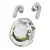 T8 pro tws fones de ouvido bluetooth transparente com display digital led sem fi - loja online