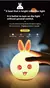 Led night light ovelha bonito panda coelho silicone lâmpada recarregável forma - loja online
