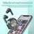 T8 pro tws fones de ouvido bluetooth transparente com display digital led sem fi - spyshop