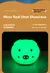 Led night light ovelha bonito panda coelho silicone lâmpada recarregável forma
