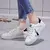 Mulheres tênis branco sapatos casuais ao ar livre baixo superior tênis de corr