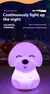 Imagem do Led night light ovelha bonito panda coelho silicone lâmpada recarregável forma