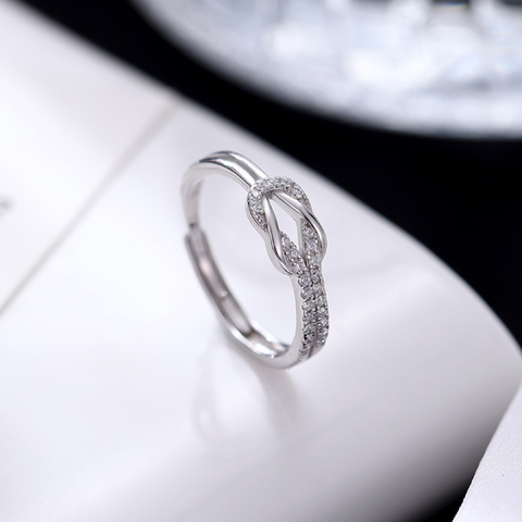 Anillo Lazo Ajustable · Plata 925