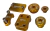 Kit motos XRE300 DOURADO acessórios 5 peças anodizado