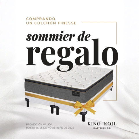 Conjunto King Koil Finesse Resortes 2 Plazas (1,40 x 1,90) - comprar online