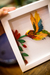 Quadro Quilling Beija flor - CasaBrasileira