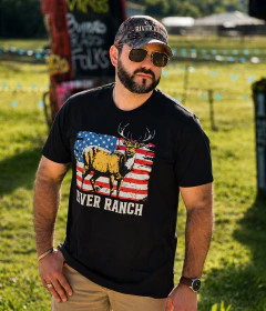 Camiseta Deer Flag