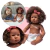 Boneca Bebê Reborn Negra Silicone Realista + Bolsa e Enxoval
