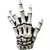 Junior Skeleton Hands White - Monster House
