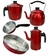 Conjunto Kit Café Chaleira, bule, forma, frigideira, leiteira.