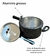 Panela de Pressão 5,0 Litros Panelar Cook 2 válvulas de segurança – Alumínio com Pintura Preta Craqueada - comprar online
