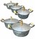Conjunto Jogo de Panelas de Alumínio Batido e Fundido 5 Peças com Tampas Grossas - comprar online