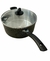 Panela Panelão Com Tampa De Vidro 30cm Cor Preto Craqueado