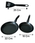 Kit com 2 Frigideiras Antiaderentes 18cm e 22cm + 1 Espátula – Jogo 3 Peças na internet