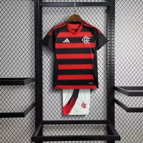 Flamengo Home Shirt 25/26 - Kids Fan Black and Red - buy online