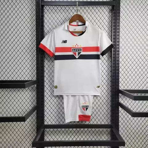 São Paulo Home 24/25 Shirt - Kids' White New Balance Fan Shirt - buy online