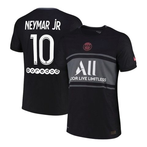 Camisa Retrô Paris Saint-Germain III 21/22 - Masculina Nike - Preta