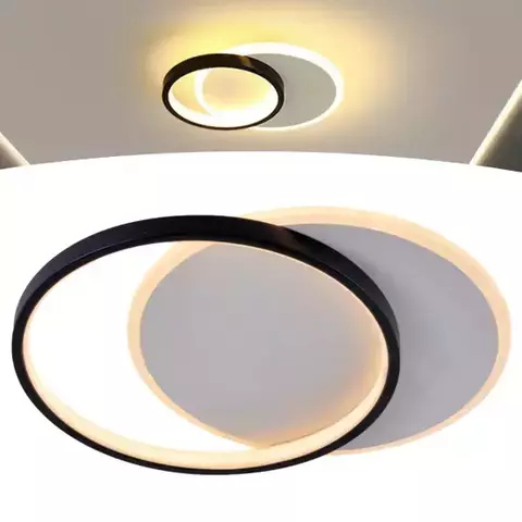 Plafon Luz Indireta Redondo Duplo - comprar online