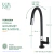 4267.BLK.C70.BLK Torneira Gourmet Cozinha Mesa Bica Móvel Preta na internet