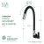 4268.BLK.C70.BLK Torneira Gourmet Cozinha Parede Bica Móvel Preta na internet