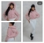 Jaqueta Rosa Com Capuz De Pelúcia G e M