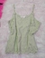 Blusinha Verde De Regata Com Florzinhas M