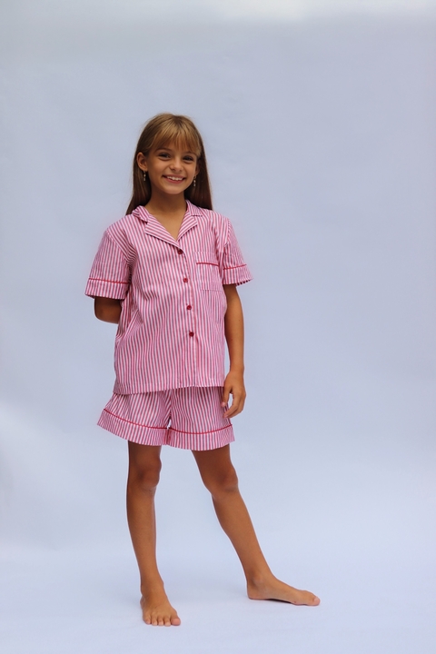 CONJUNTO TRADICIONAL CURTO INFANTIL| VERMELHO