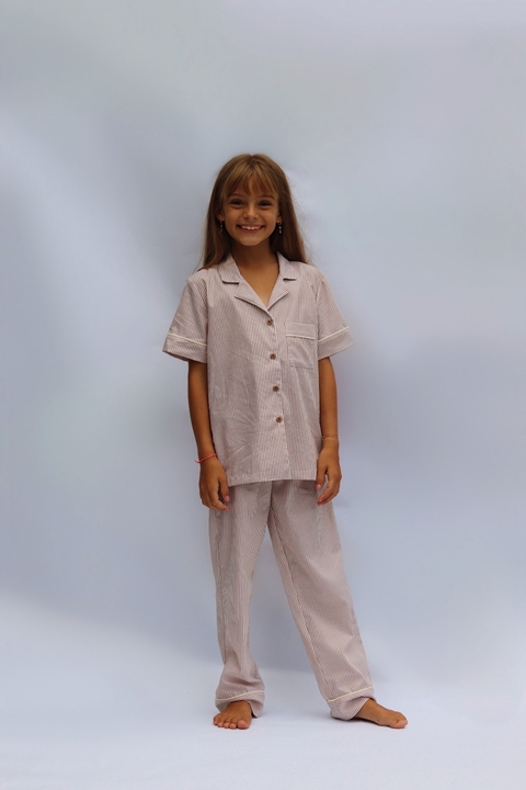 CONJUNTO DE PIJAMA INFANTIL LULI | BEGE
