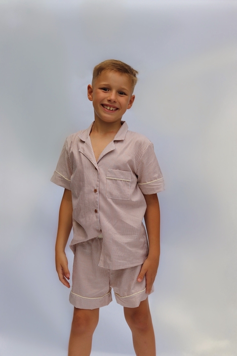 CONJUNTO TRADICIONAL CURTO INFANTIL| BEGE